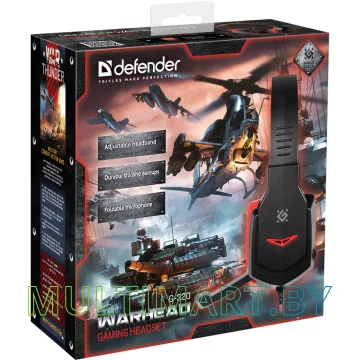Наушники Defender Warhead G-320 (черный/красный) картинка 5